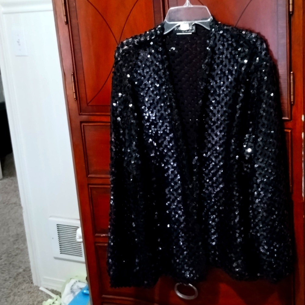 NWOT Toppettes By A Brod Sequence Blazer Large